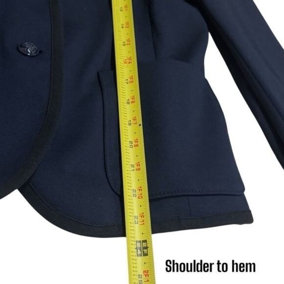 Gap The Academy Blazer Navy and Black Trim Academia Old Money Career 4 - Picture 9 of 9